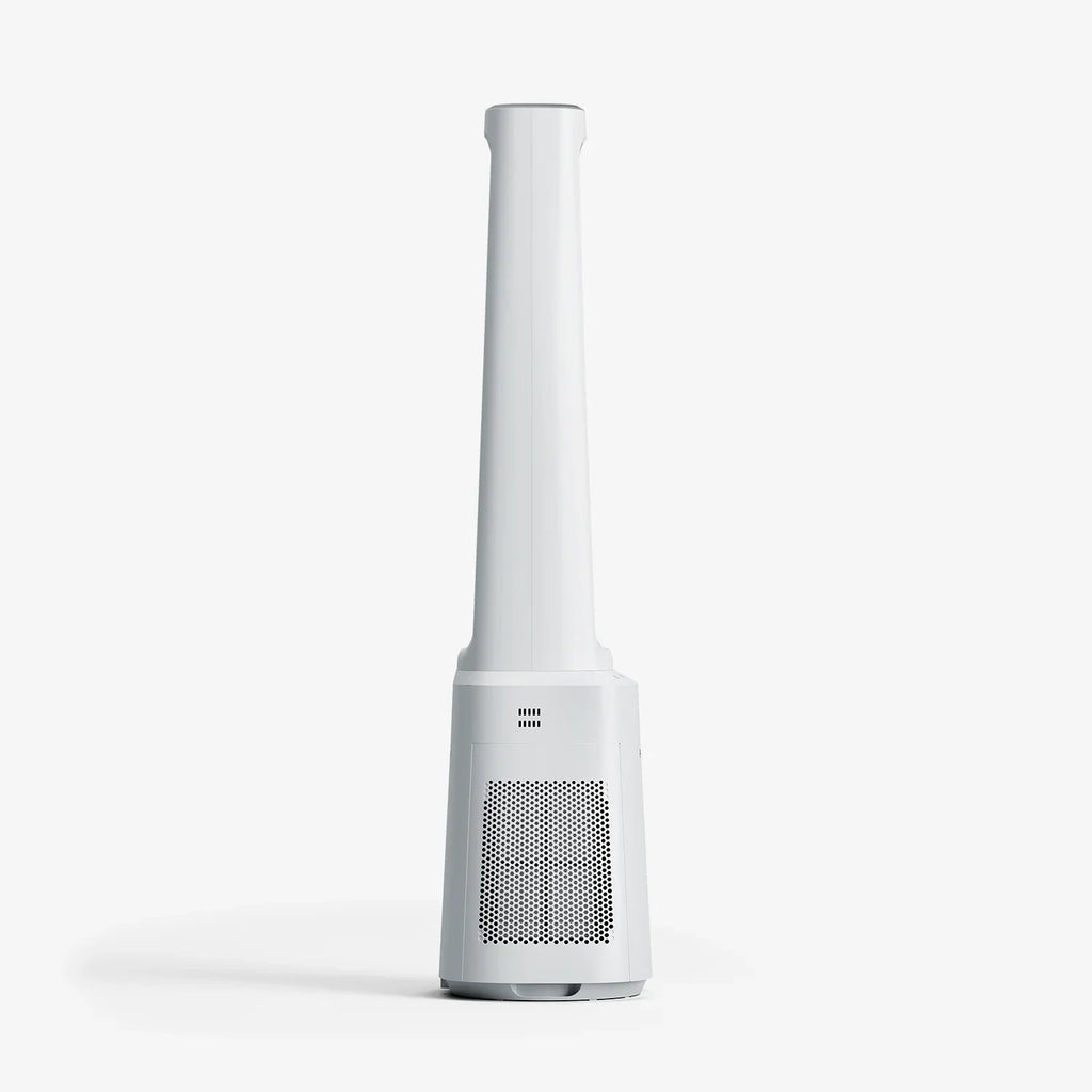 OmniAir 41" Premium Bladeless Tower Fan and Air Purifier - White