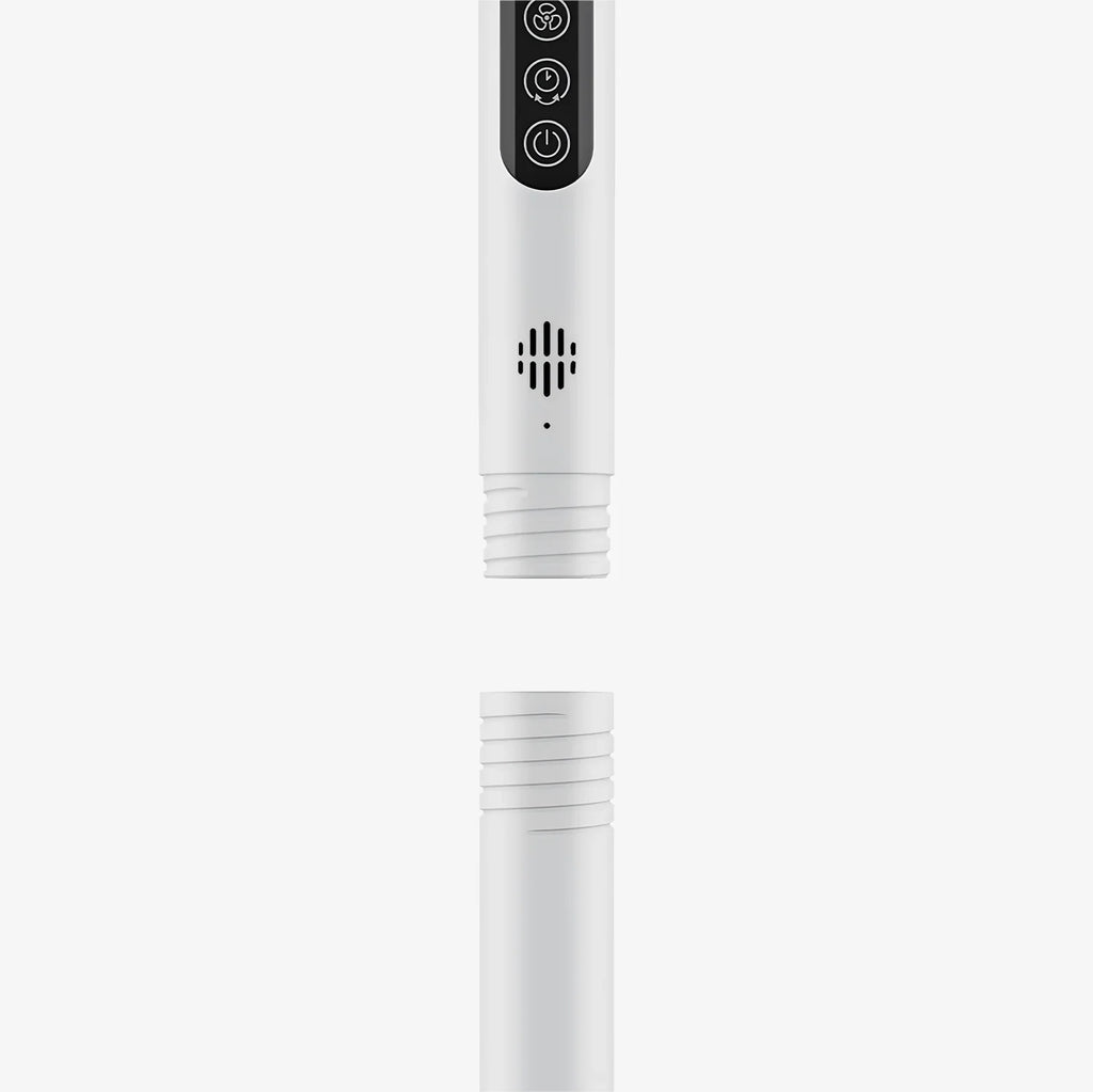 AirFlo™ Slim 43" Hybrid Pedestal Fan - Ultra- Quiet Air Circulator - White/Grey