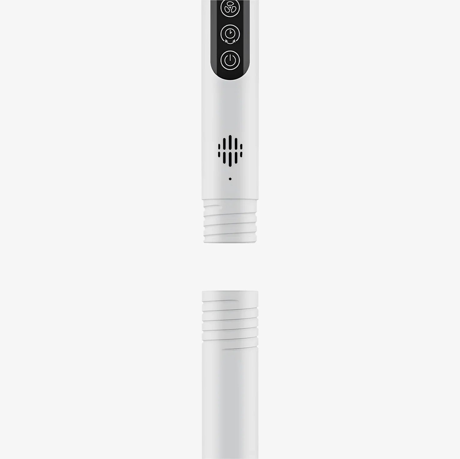 AirFlo™ Slim 43" Hybrid Pedestal Fan - Ultra- Quiet Air Circulator - White/Grey