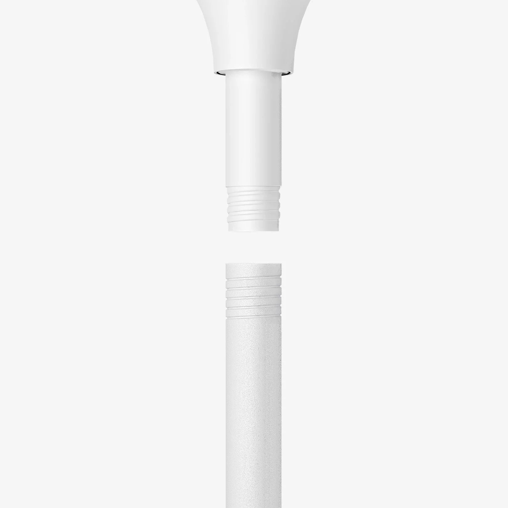AirFlo™ 43" Smart Hybrid Pedestal Fan - Ultra-Quiet Air Circulator - White/Grey