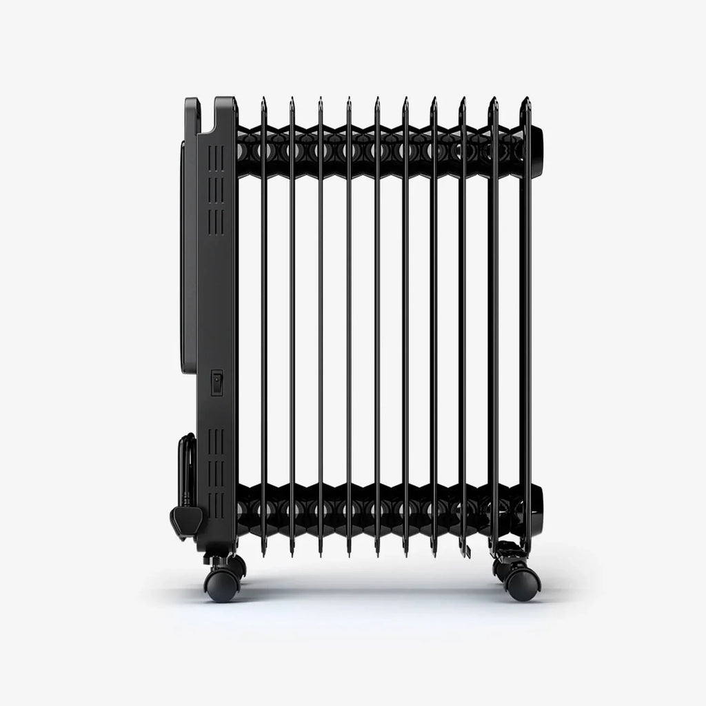 OmniWarm 2500W Oil Filled 11 Fins Eco Radiator Heater With Digital Display - Black