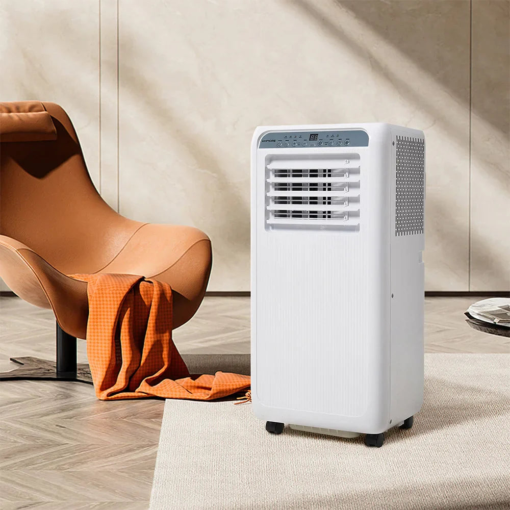 Living and Home 4-in-1 White Portable Air Conditioner with Remote Control 9000BTU