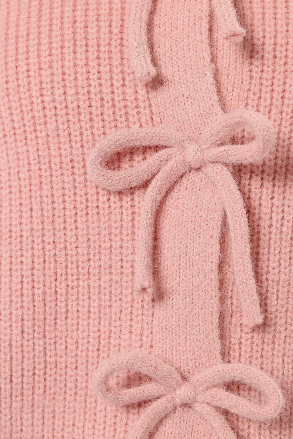 Wilde Bow Front Cardigan - Blush